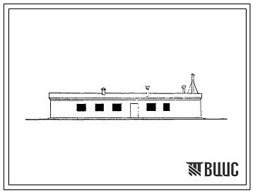 Фасады Типовой проект 802-30 Пункты искусственного осеменения для свиноводческих ферм на 200-300 и 400-600 основных свиноматок. Стены несущие из кирпича