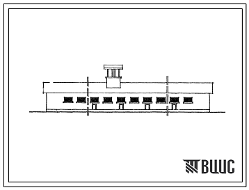 Фасады Типовой проект 802-40 Свинарник для содержания 600 голов попросят-отъемышей и 50 голов ремонтного молодняка в товарных фермах.