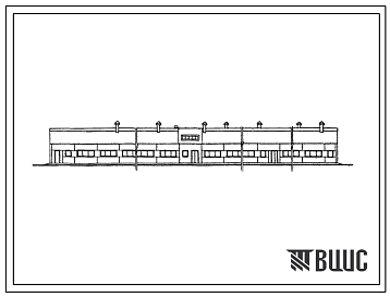 Фасады Типовой проект 802-205 Свинарник для холостых и супоросных маток на 330 мест и ремонтного молодняка на 240 мест с пунктом искусственного осеменения