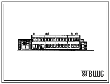 Фасады Типовой проект 807-133 Административное здание с санпропускником на 60 человек для животноводческих комплексов и ферм