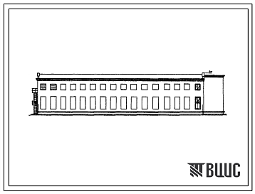 Фасады Типовой проект 816-94 Центральная ремонтная мастерская для хозяйств с парком на 75 тракторов.
