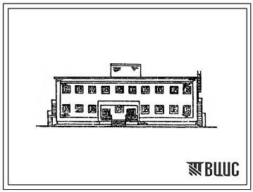Фасады Типовой проект 807-29-8.83 Главный корпус базы «Зооветснаб» с товарооборотом до 3 млн.рублей в год (стены кирпичные).