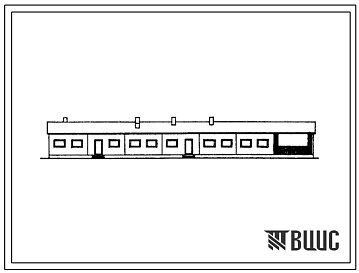 Фасады Типовой проект 817-234с.85 бригадный дом полевого тана хлопководческой бригады на 45 человек