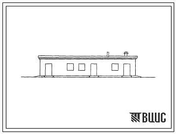 Фасады Типовой проект 817-76 Блок подсобно-вспомогательных помещений для кумысной фермы на 150 кобылиц.
