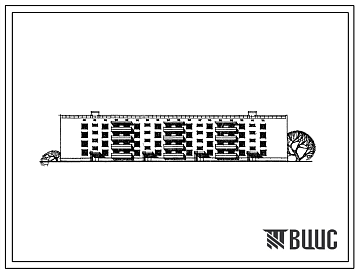 Фасады Типовой проект 114-24-31 Четырехэтажный четырехсекционный дом на 40 квартир (однокомнатных 1Б-8, двухкомнатных 2Б-8, трехкомнатных 3Б-16, четырехкомнатных 4Б-8). Для строительства в южных районах УССР
