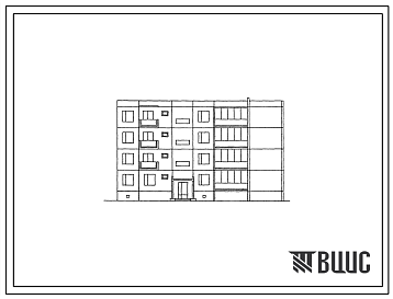 Фасады Типовой проект 127-010С Четырехэтажная крупнопанельная блок-секция правая на 12 квартир (двухкомнатных 2Б-8, четырехкомнатных 4Б-4). ). Для строительства в 4 климатическом районе Грузинской ССР с сейсмичностью 7 баллов.