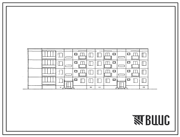 Фасады Типовой проект 127-013С Четырехэтажная крупнопанельная двойная блок-секция левая на 20 квартир (двухкомнатных 2Б-3, трехкомнатных 3Б-8, пятикомнатных 5Б-4). Для строительства в 4 климатическом районе Грузинской ССР с сейсмичностью 7 баллов.