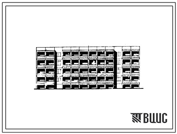 Фасады Типовой проект ТДСК-71А/77-07сп/1 Блок-секция четырехэтажная 16-квартирная рядовая (четырехкомнатных 4Б — 8, пятикомнатных 5Б - 8).