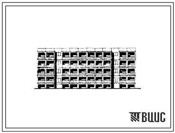 Фасады Типовой проект ТДСК-71А/77-09сп/1 Блок-секция четырехэтажная 16-квартирная с правым торцовым окончанием (четырехкомнатных 4Б — 8, пятикомнатных 5Б - 8).