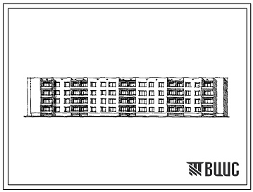 Фасады Типовой проект 114-85-18 4-этажный 4-секционный 40 квартирный жилой дом
