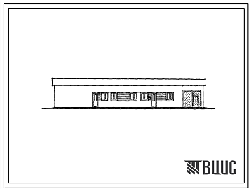Фасады Типовой проект 817-152 Блок подсобно-производственных помещений