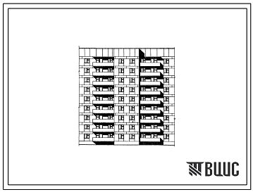 Фасады Типовой проект 81-08 Девятиэтажная блок-секция рядовая торцевая на 36 квартир (двухкомнатных 2Б-18, трехкомнатных 3А-18). В проекте разработан вариант сквозного прохода. Для строительства в 1В, 2Б, 2В климатических подрайона.