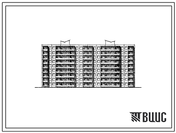 Фасады Типовой проект 106-08С Девятиэтажная блок-секция рядовая на 90 квартир (однокомнатных 1Б-18, двухкомнатных 2Б-36, трехкомнатных 3А-18, 3Б-18). Для строительства в 3 климатическом районе Киргизской ССР. Сейсмичностью 9 баллов.