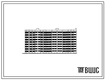Фасады Типовой проект 1Лг-600А-2 Девятиэтажный пятисекционный крупнопанельный жилой дом на 179 квартир (однокомнатных  35, двухкомнатных  36, трехкомнатных  89, четырехкомнатных  1, пятикомнатных  18).