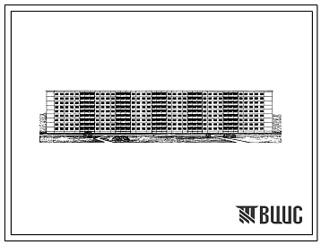 Фасады Типовой проект 1Р-303-11  Девятиэтажный шестисекционный крупнопанельный жилой дом на 215 квартир.