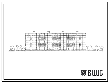 Фасады Типовой проект 1КГ-480-50  Четырехсекционный девятиэтажный крупнопанельный жилой дом на 233 квартиры (однокомнатных -81, двухкомнатных -124, трехкомнатных  27, четырехкомнатных  1).Для строительства на участках с неравномерно сжимаемыми грунтами.