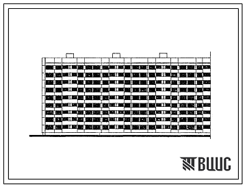 Фасады Типовой проект 1Лг-600-3 Девятиэтажный семисекционный крупнопанельный жилой дом на 251 квартиру.
