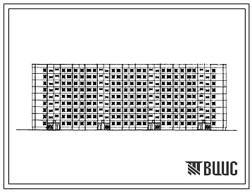 Фасады Типовой проект 111-83-3/1 Девятиэтажный четырехсекционный крупнопанельный 144 квартирный жилой дом.