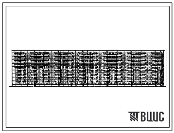 Фасады Типовой проект 111-152-14 Девятиэтажный шестисекционный крупнопанельный дом на 215 квартир (однокомнатных 1Б-19; двухкомнатных 2Б-88; трехкомнатных 3Б-70; четырехкомнатных 4Б-38) с шагом поперечных стен 3,0 и 3,6 м для строительства во IIВ климатическом п