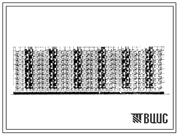 Фасады Типовой проект 111-148-5сп Девятиэтажный шестисекционный жилой дом на 126 квартир (однокомнатных 1Б-18, двухкомнатных 2Б-18, трехкомнатных 3Б-20, четырехкомнатных 4Б-53, пятикомнатных 5Б-17). Для строительства в 4Г климатическом подрайоне сейсмичностью 8 