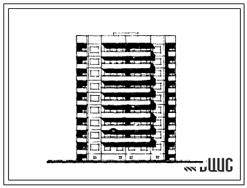 Фасады Типовой проект 93-08/1 Блок-секция девятиэтажная 36-квартирная рядовая с торцевыми окончаниями (однокомнатных 1А — 1, двухкомнатных 2Б — 17, трехкомнатных 3Б — 18). Для строительства во IIА климатическом подрайоне.