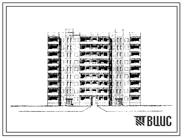 Фасады Типовой проект 150-08с Блок-секция девятиэтажная 36-квартирная рядовая с проходом по первому этажу (трехкомнатных 3А — 20, четырехкомнатных 4А — 8, 4Б — 8). Для строительства в IVБ климатическом подрайоне сейсмичностью 7 баллов.