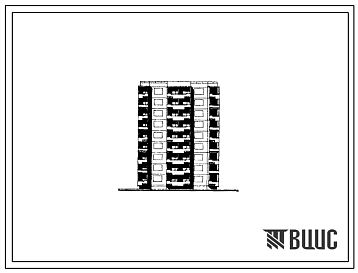 Фасады Типовой проект 92-032с/1 Девятиэтажная блок-секция с внутренним углом 1350 на 18 квартир (двухкомнатных 2Б-1, трехкомнатных 3Б-17). Для строительства в 1В климатическом подрайоне, 2 и 3 климатических районах сейсмичностью 8 баллов