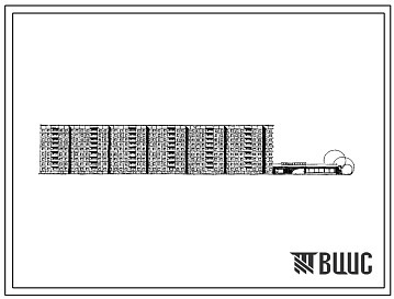 Фасады Типовой проект 111-97-17 9-этажный 6-секционный 160-квартирный жилой дом со встроенно-пристроенными предприятиями обслуживания