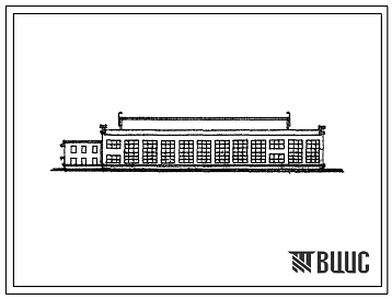 Фасады Типовой проект 816-118 Мастерская по ремонту тракторов типа Т-4 с программой 700 шасси в год