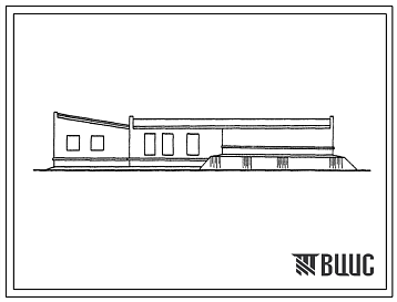 Фасады Типовой проект 813-122 Закромное хранилище семенного картофеля (наземное и полузаглубленное) емкостью 250 т