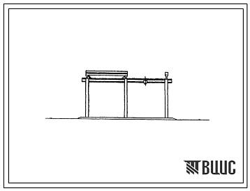 Фасады Типовой проект 816-161 Навес для регулировки сельскохозяйственных мшин размером 6х6 м (с монорельсом грузоподъемностью 3,2 т)