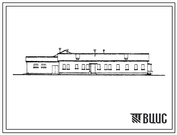 Фасады Типовой проект 807-45 Государственная станция по племенной работе и искусственному осеменению сельскохозяйственных животных.