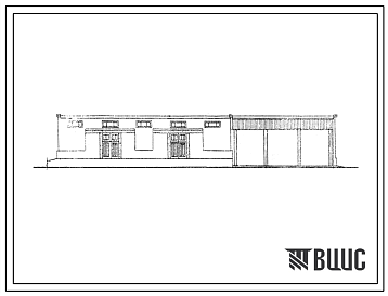 Фасады Типовой проект 817-85 Прирельсовый склад минеральных кормов емкостью 500т.