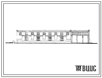 Фасады Типовой проект 817-86 Прирельсовый склад минеральных кормов емкостью 1000т.