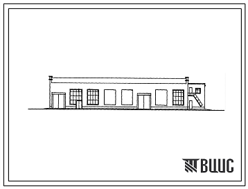 Фасады Типовой проект 816-88/70 Станция технического обслуживания на 200 грузовых автомобилей.