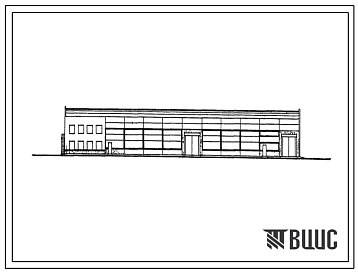 Фасады Типовой проект 816-87/70 Станция технического обслуживания на 400 грузовых автомобилей.