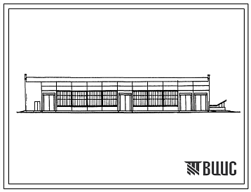 Фасады Типовой проект 816-87 Станция технического обслуживания на 400 грузовых автомобилей. (Главный корпус).