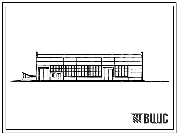 Фасады Типовой проект 816-88 Станция технического обслуживания на 200 грузовых автомобилей. (Главный корпус. Механизированная мойка в блоке с постом диагностики).