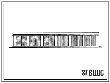 Фасады Типовой проект 817-10)68 Сарай на 6 комбайнов.