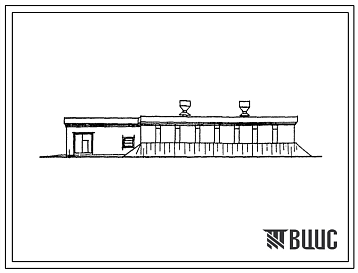 Фасады Типовой проект 813-42  Хранилище продовольственного картофеля емкостью 1000 т с навальным хранением.
