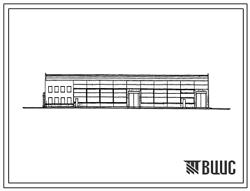 Фасады Типовой проект 816-87/70 Станция технического обслуживания на 400 грузовых автомобилей.