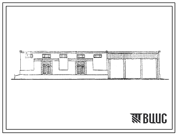 Фасады Типовой проект 817-85 Прирельсовый склад минеральных кормов емкостью 500т.