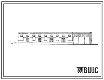 Фасады Типовой проект 817-86 Прирельсовый склад минеральных кормов емкостью 1000т.