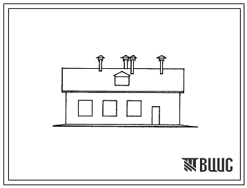Фасады Типовой проект 807-48 Ветеринарная лечебница для совхозов и колхозов.