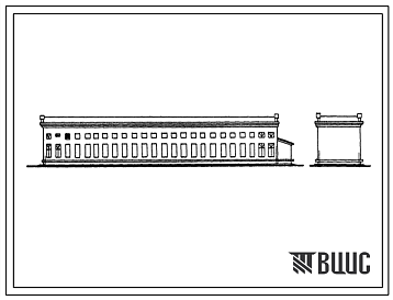 Фасады Типовой проект 816-76/70 Центральная ремонтная мастерская для хозяйств с парком 200 тракторов.