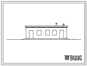 Фасады Типовой проект 817-75 Блок подсобно-вспомогательных помещений для кумысных ферм на 50 и 100 кобылиц.