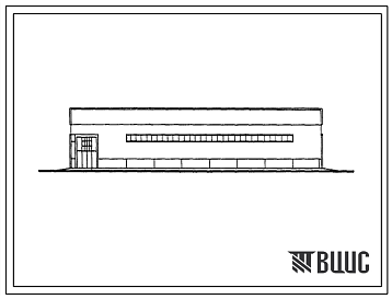 Фасады Типовой проект 817-150 Сарай для сена емкостью 1000 т.