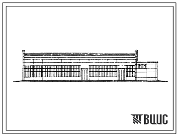 Фасады Типовой проект 816-187 Станция технического обслуживания на 600 грузовых автомобилей ГАЗ и ЗИЛ. Производственный корпус и административно-бытовые помещения.