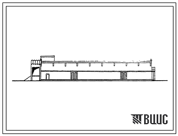 Фасады Типовой проект 813-146 Хранилище для продовольственно-фуражной кукурузы в початках емкостью 1000 т.