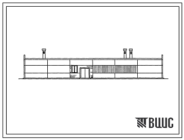 Фасады Типовой проект 813-142 Картофелехранилище емкостью 70 т, совмещенные с овощехранилищем емкостью 50 т для государственного сортоиспытательного участка.